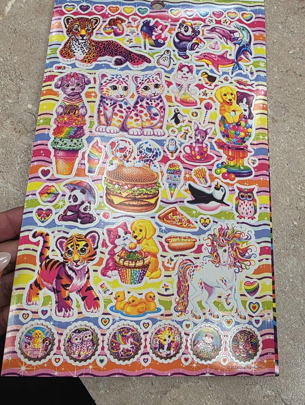 Lisa Frank Rainbow Multicolor 600+ Sticker Pack - Picture 3 of 6